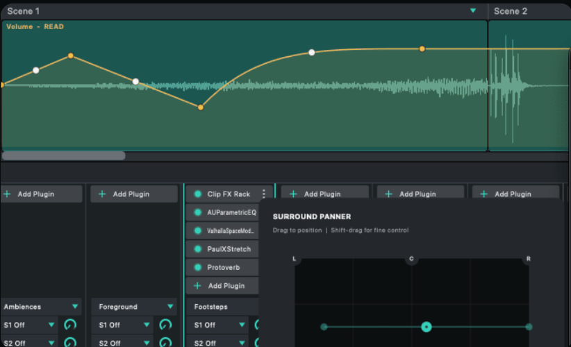 Audorama automation curves